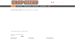 Desktop Screenshot of easygeeks.com