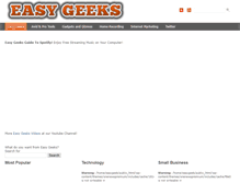 Tablet Screenshot of easygeeks.com